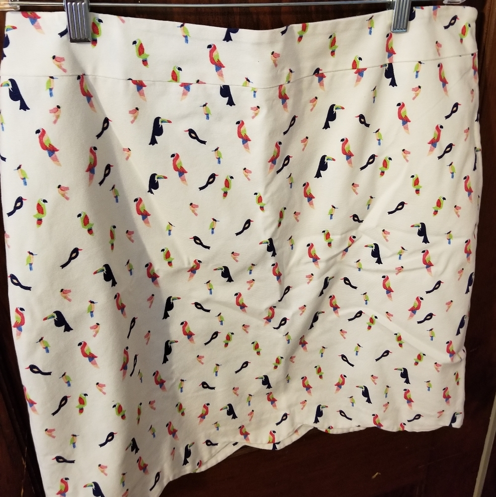 Talbots parrot skirt size 14